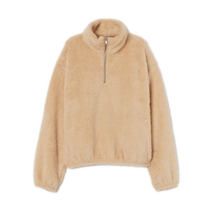 H & M Oh so cozy and soft as a teddy bear half zip. Size medium